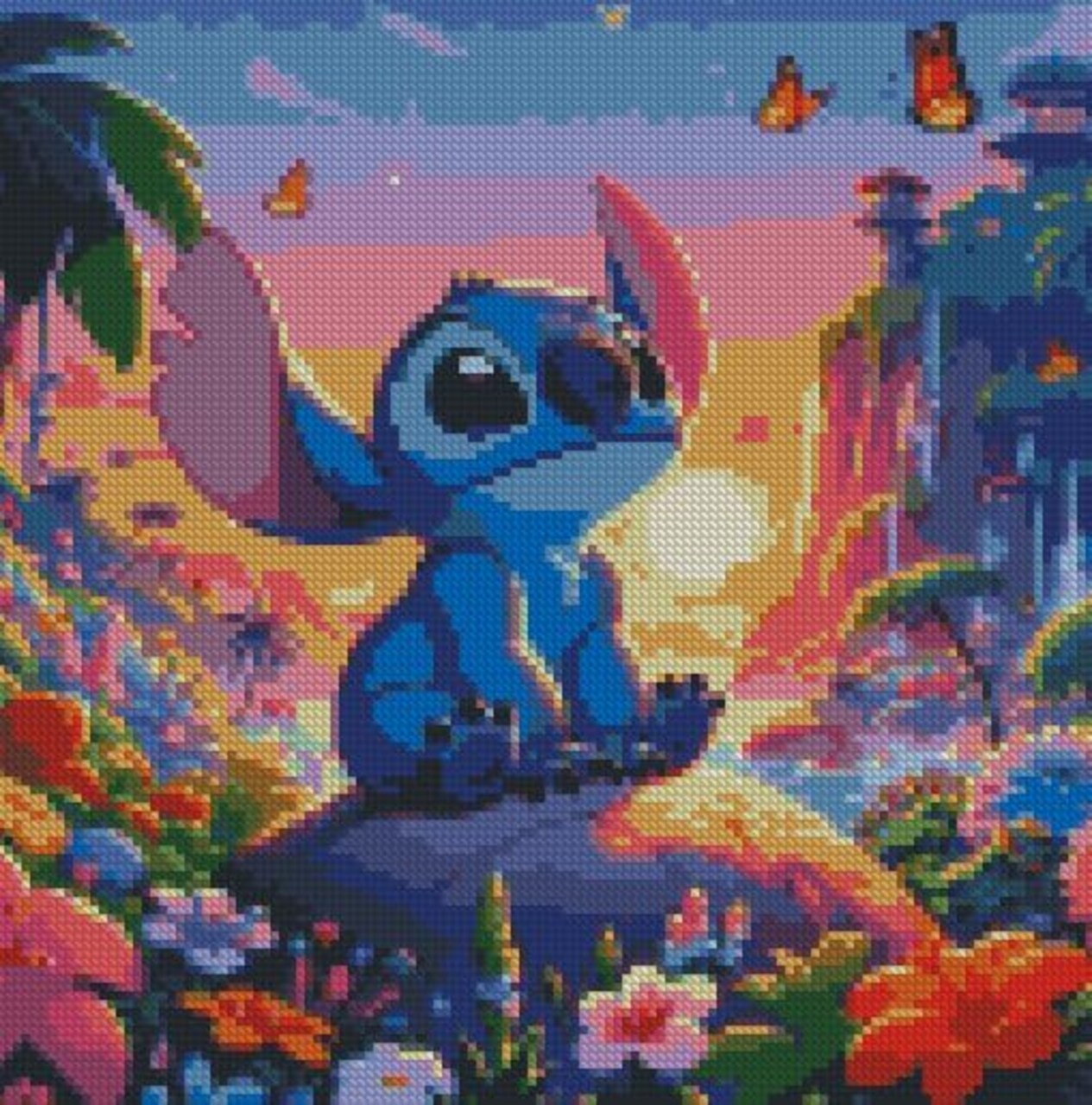 Stamped Cross Stitch Kits - Needlepoint Counted Cross Stitch Kits for Beginner Adults Printed Dimensions Cartoon Pattern Stitch Embroidery